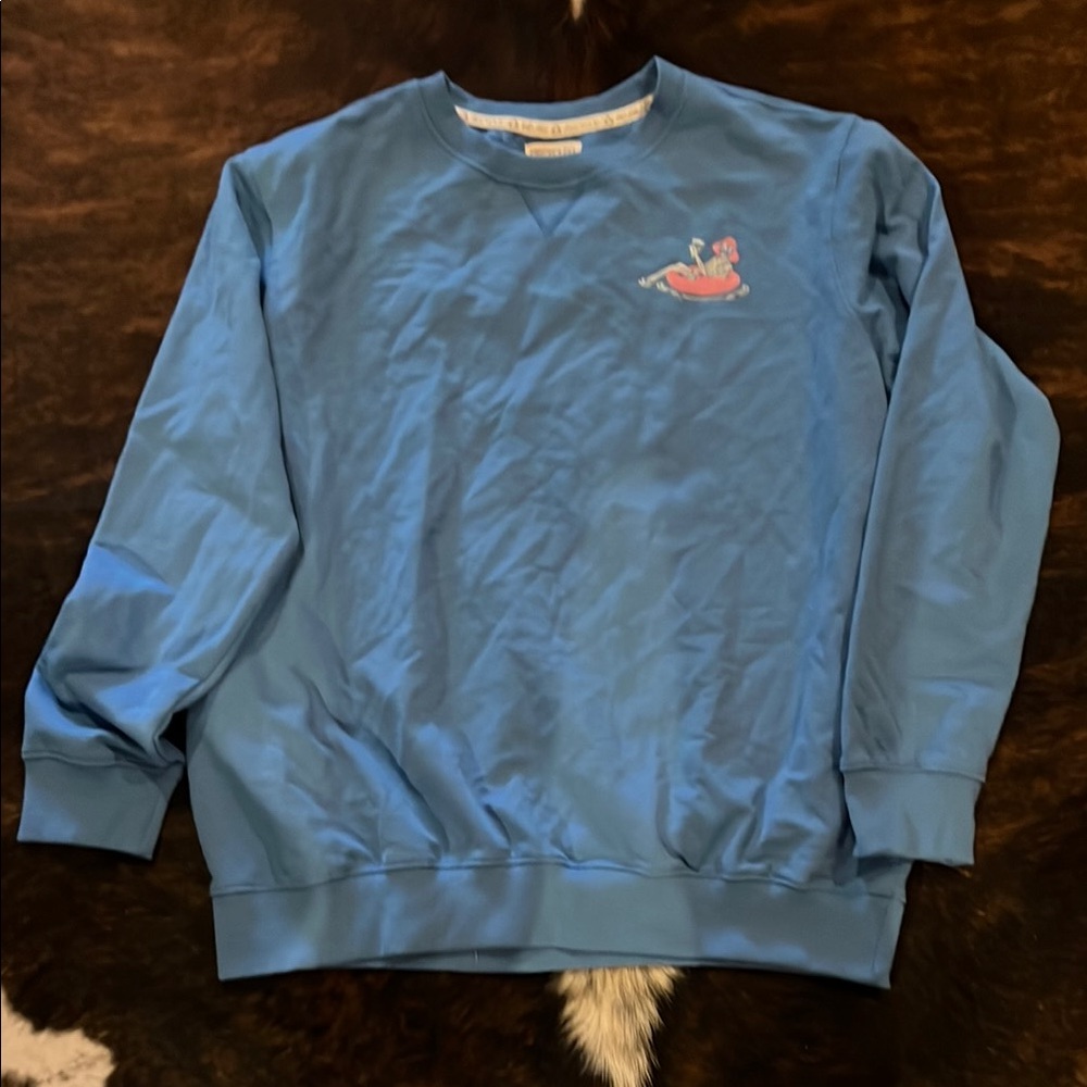 Stylish Blue Graphic Sweatshirt